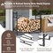 Firewood Rack with 4 Tool Set Kindling Holders for Indoor and Outdoor